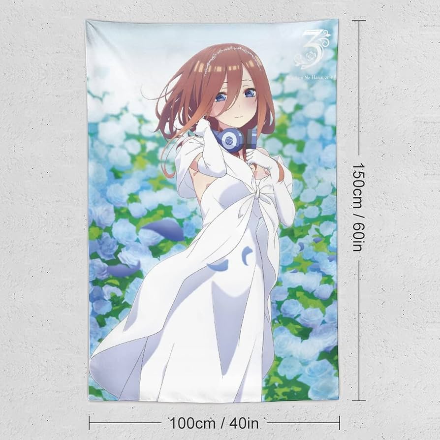 Amazon.co.jp: 五等分の花嫁 中野三玖 タペストリー 写真の背景